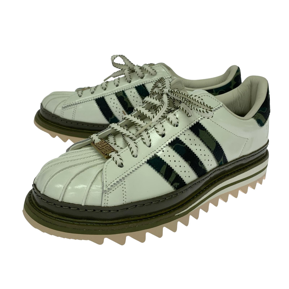 スニーカー A BATHING APE CLOT BAPE SUPERSTAR BY EC 27.5cm (US9 1/2 UK9 EU45) ホワイト