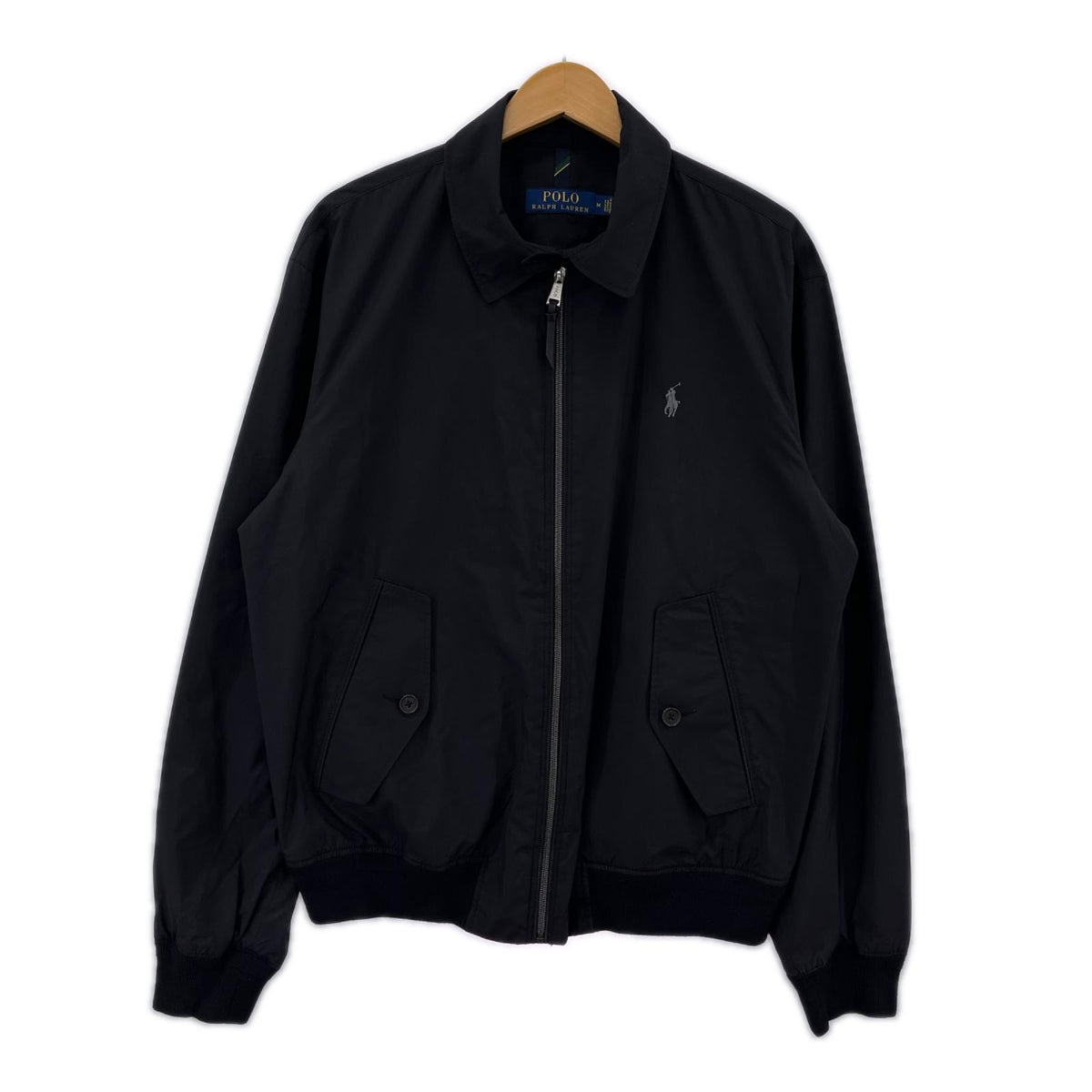 ジャケット スイングトップ 黒 M ブラック