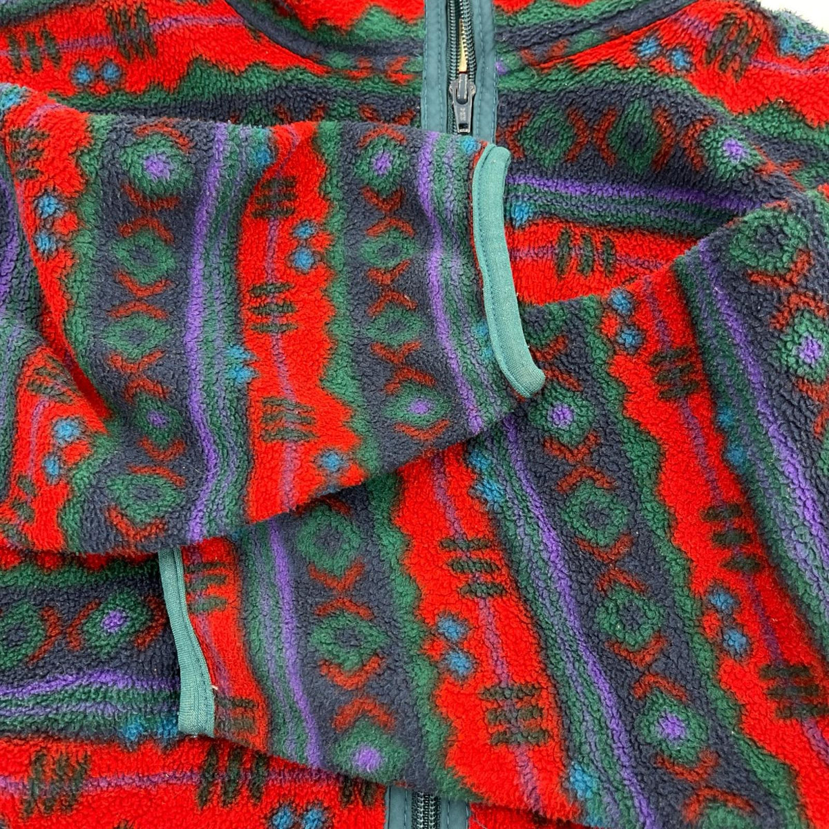 ダウンベスト 90s 青 XL マルチカラー