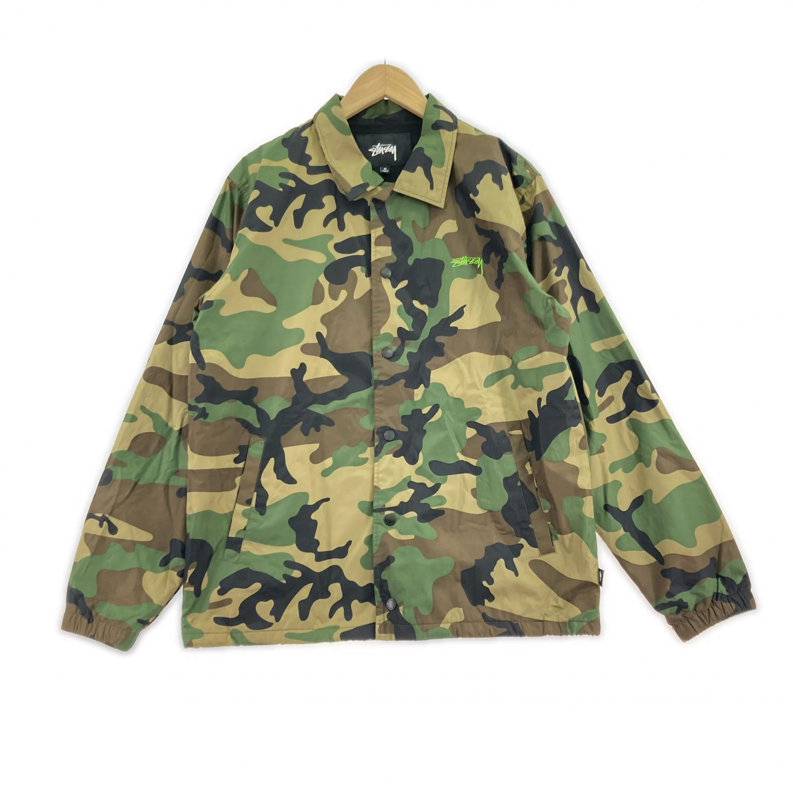 ジャケット STUSSY CAMO CRUIZE COACH JACKET 115402 (M) M