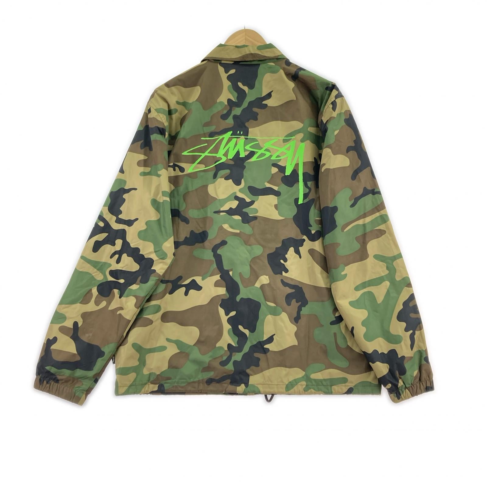 ジャケット STUSSY CAMO CRUIZE COACH JACKET 115402 (M) M
