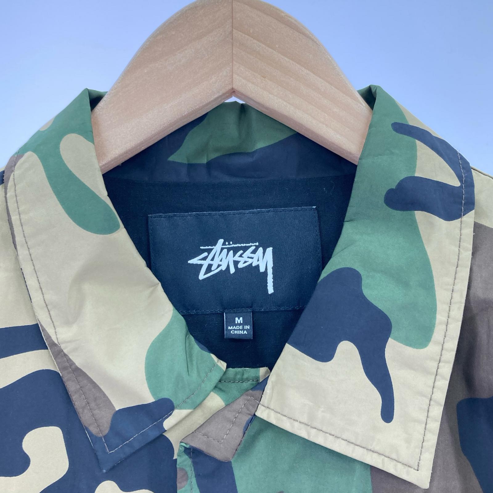 ジャケット STUSSY CAMO CRUIZE COACH JACKET 115402 (M) M