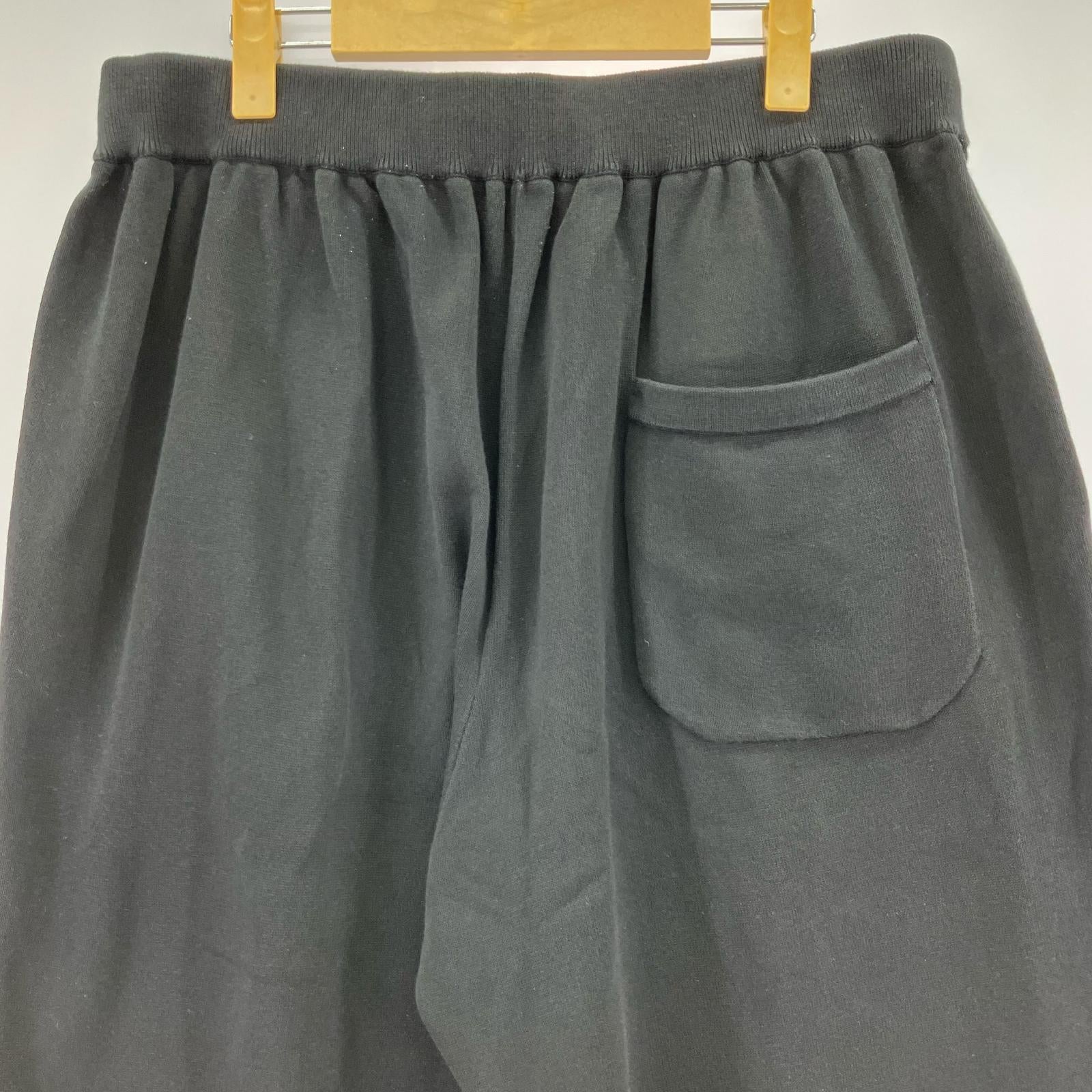 パンツ KNIT TUCK LONG PANTS M ブラック