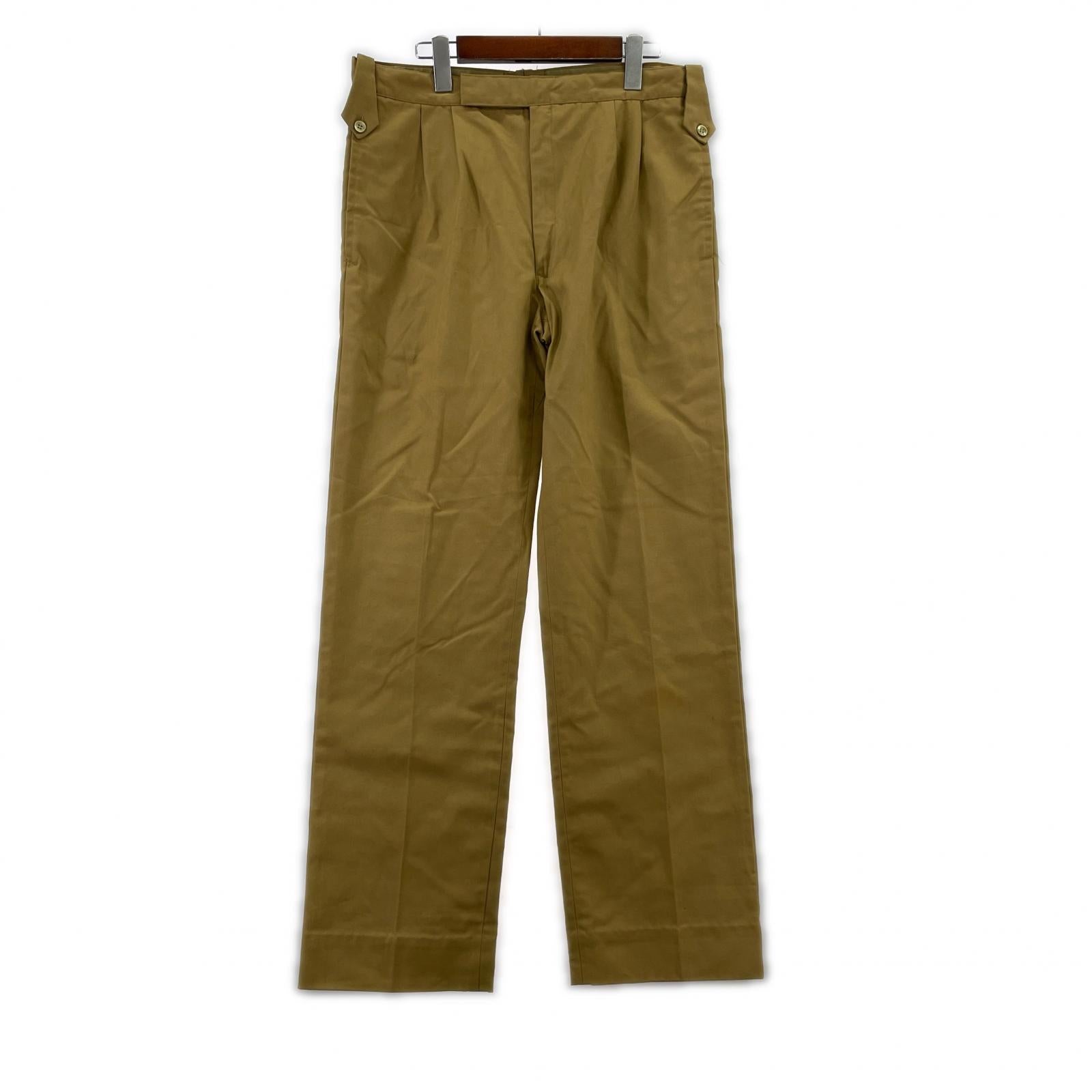 パンツ BSF ZIPPER タックパンツ BEG ベージュ