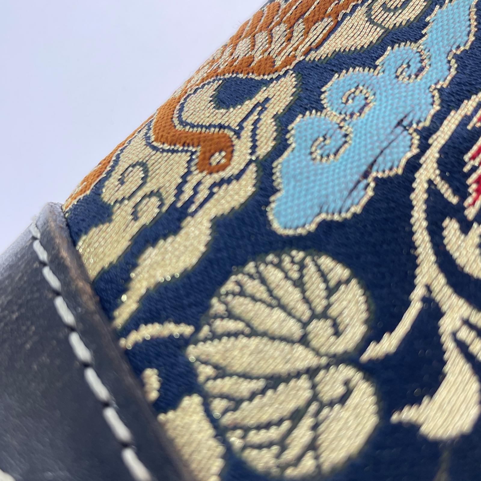 長財布 DEGNER 花山 レザーロングウォレット BLK ブラック