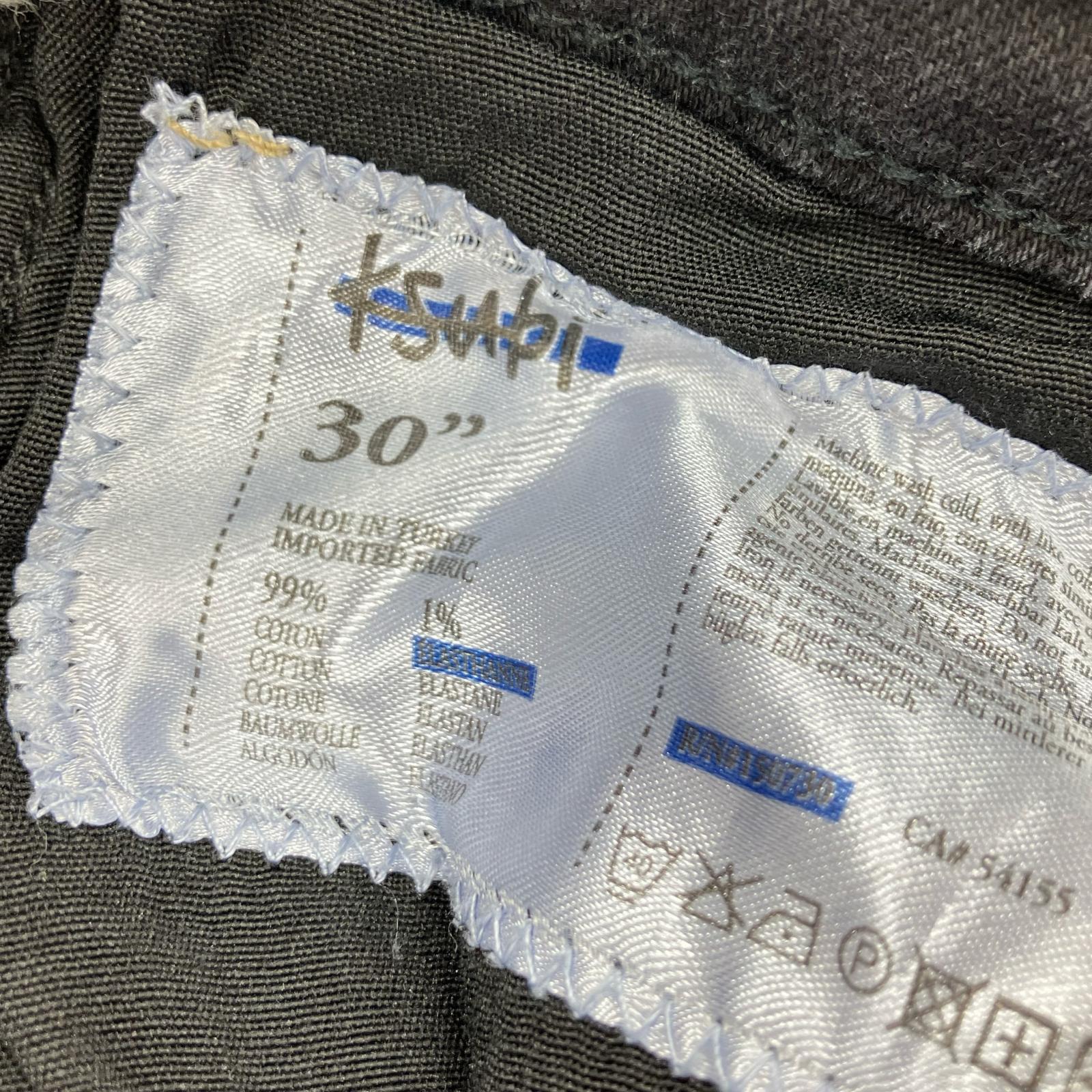 デニムパンツ ダメージ加工スニキーデニム BLK W30 30 ブラック