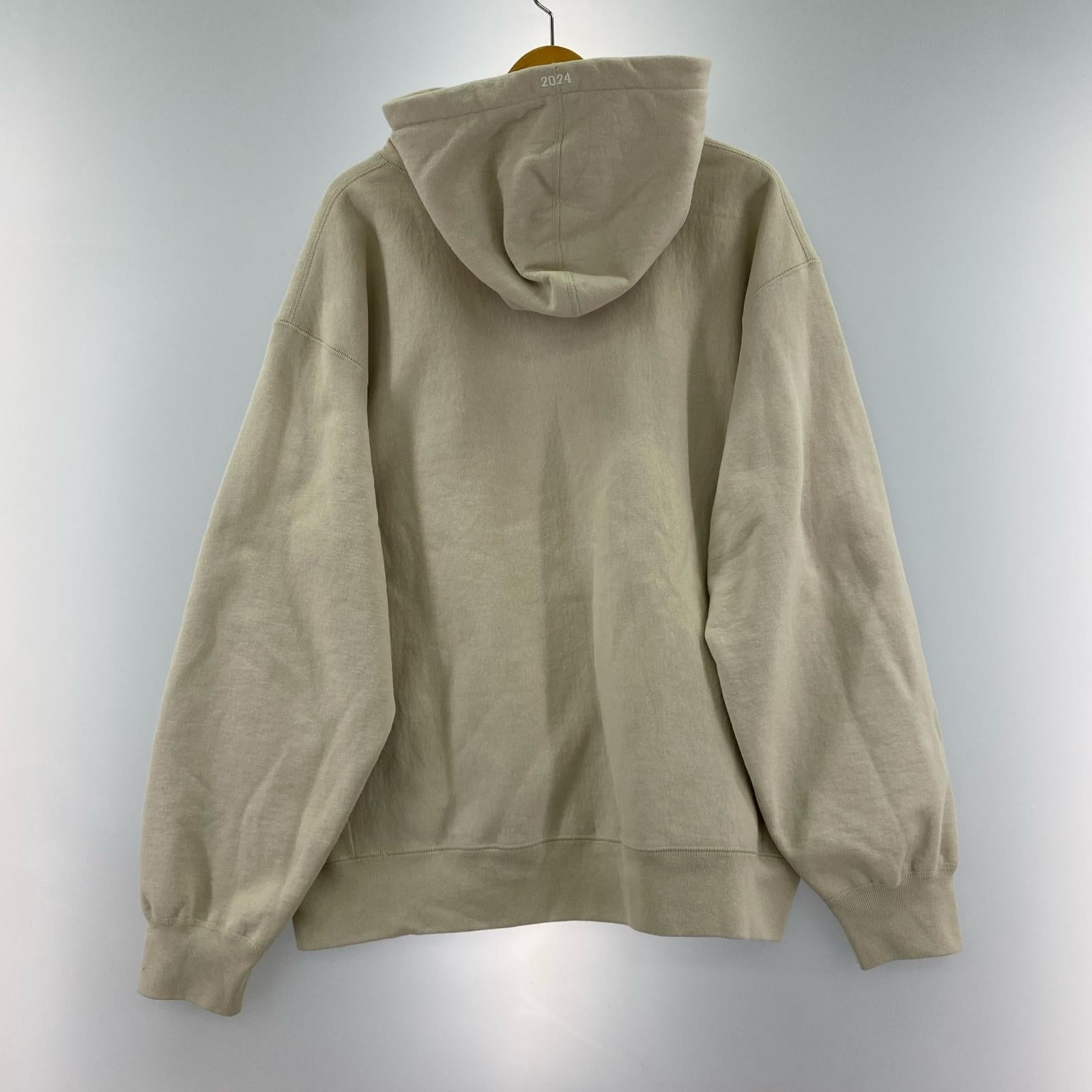 パーカー 24AW BOX LOGO HOODED SWEATSHIRT (L) L ベージュ