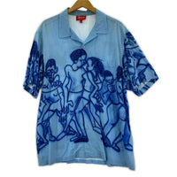 半袖シャツ 21SS dancing rayon S/S シャツ 青 (M) M ブルー