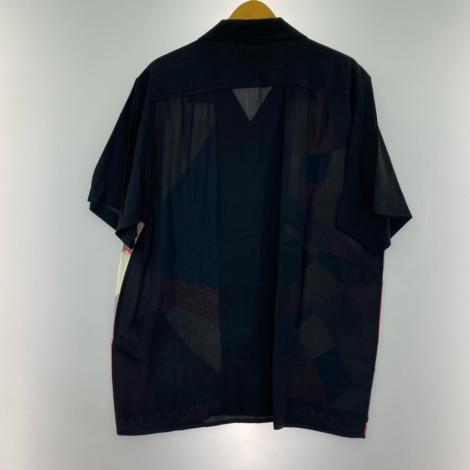 半袖シャツ ×emilio pucci シャツ 黒 (L) L ブラック