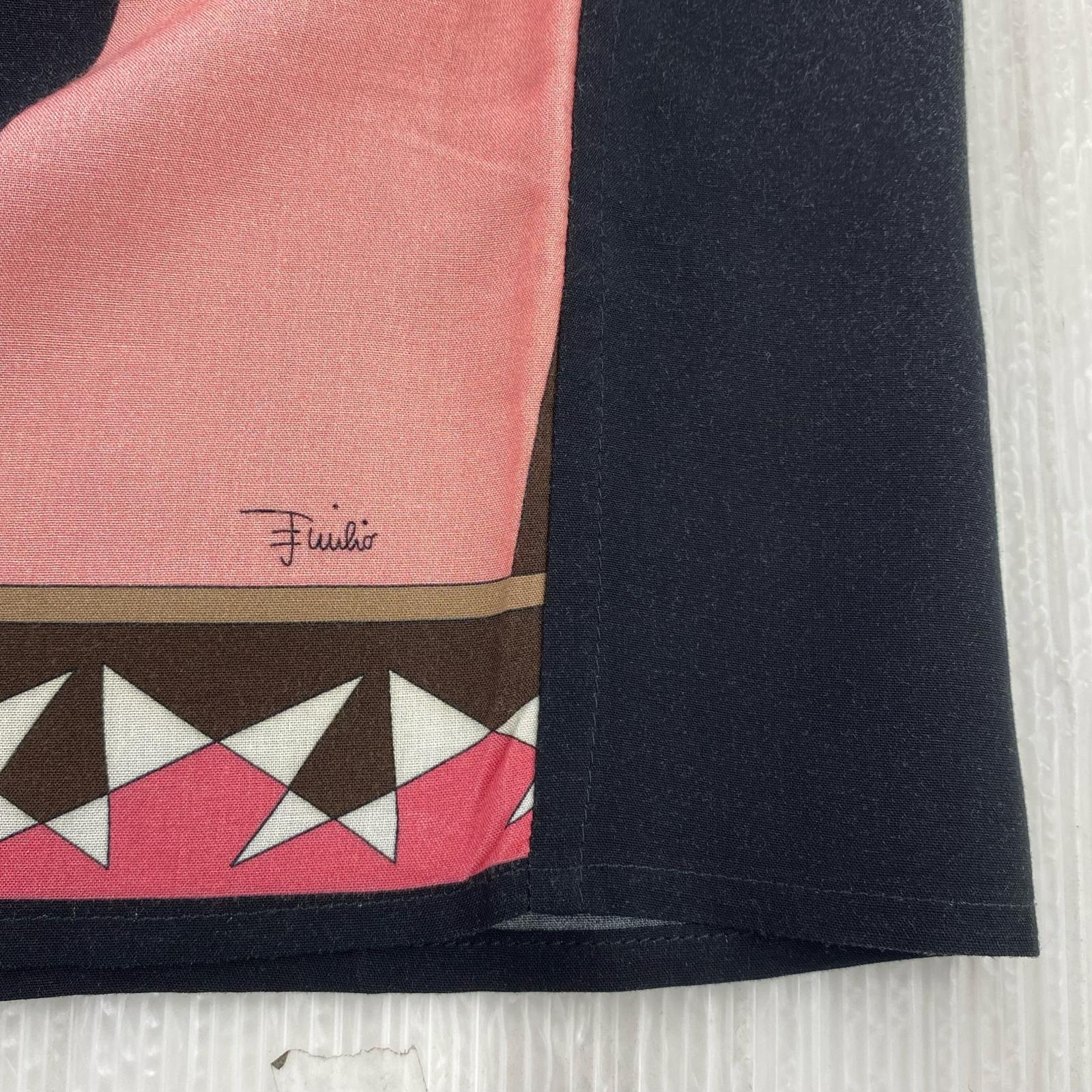 半袖シャツ ×emilio pucci シャツ 黒 (L) L ブラック