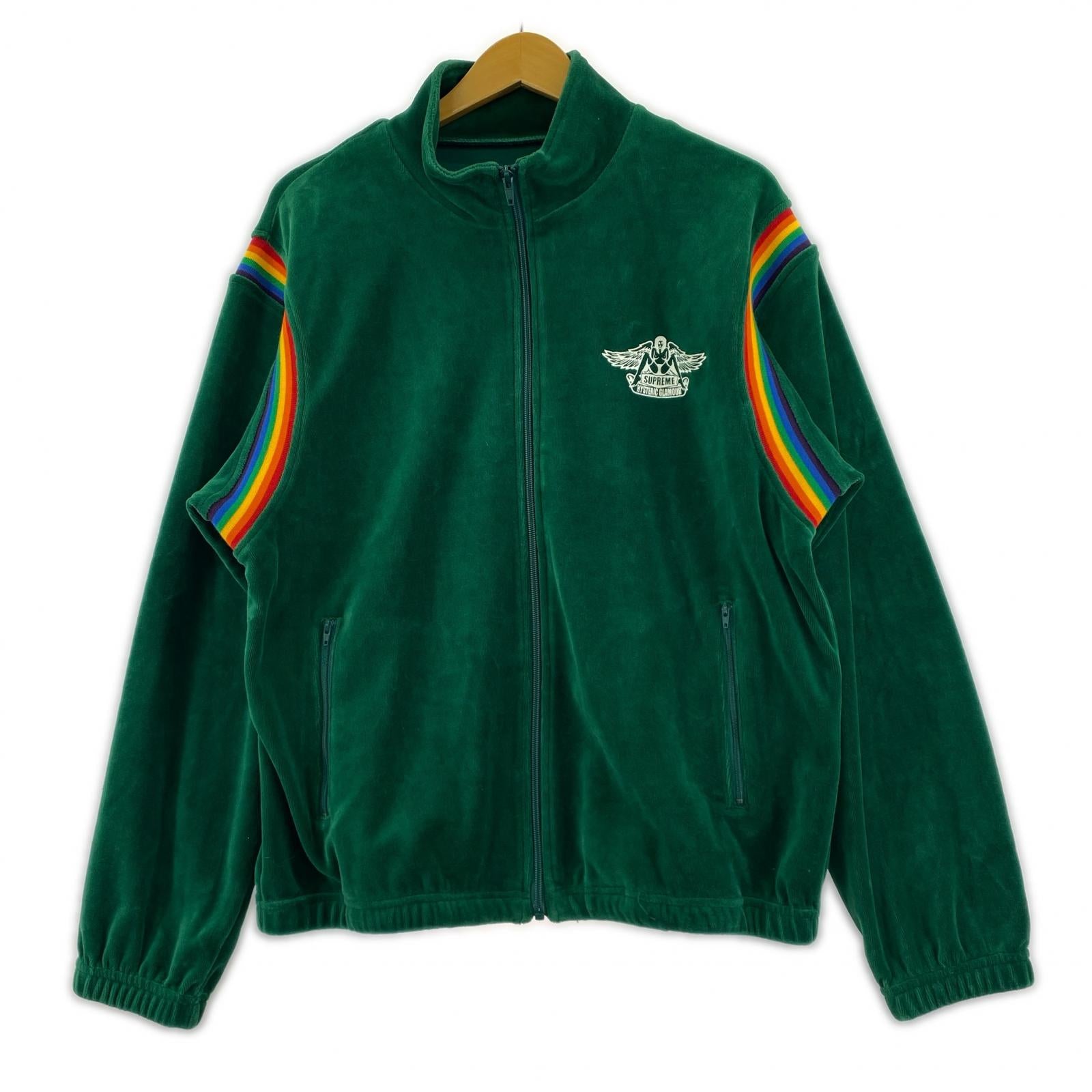 ジャケット ×hystericglamour ベロアジャケット 緑 M グリーン