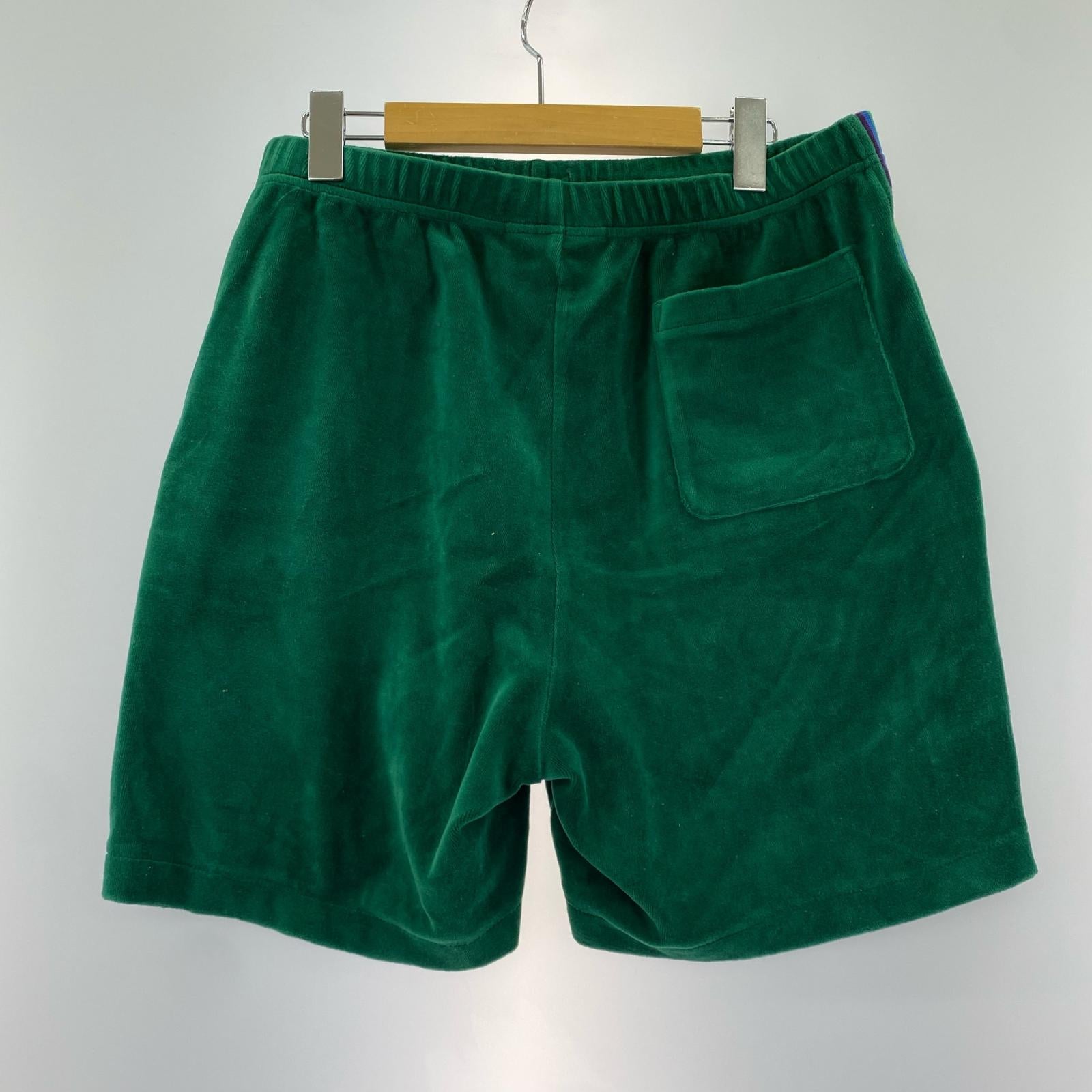 ショートパンツ ×supreme ベロアショーツ 緑 (M) M グリーン