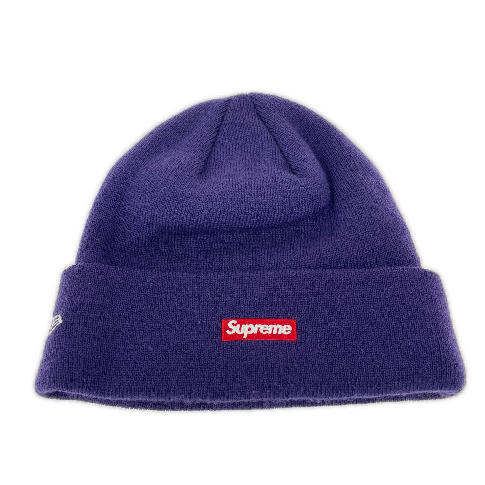 ニットキャップ ×NEW ERA SWAROVSKI S LOGO BEANIE パープル