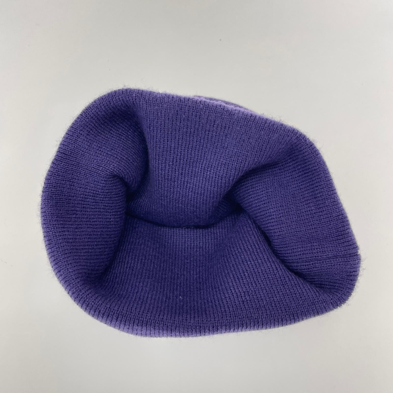 ニットキャップ ×NEW ERA SWAROVSKI S LOGO BEANIE パープル