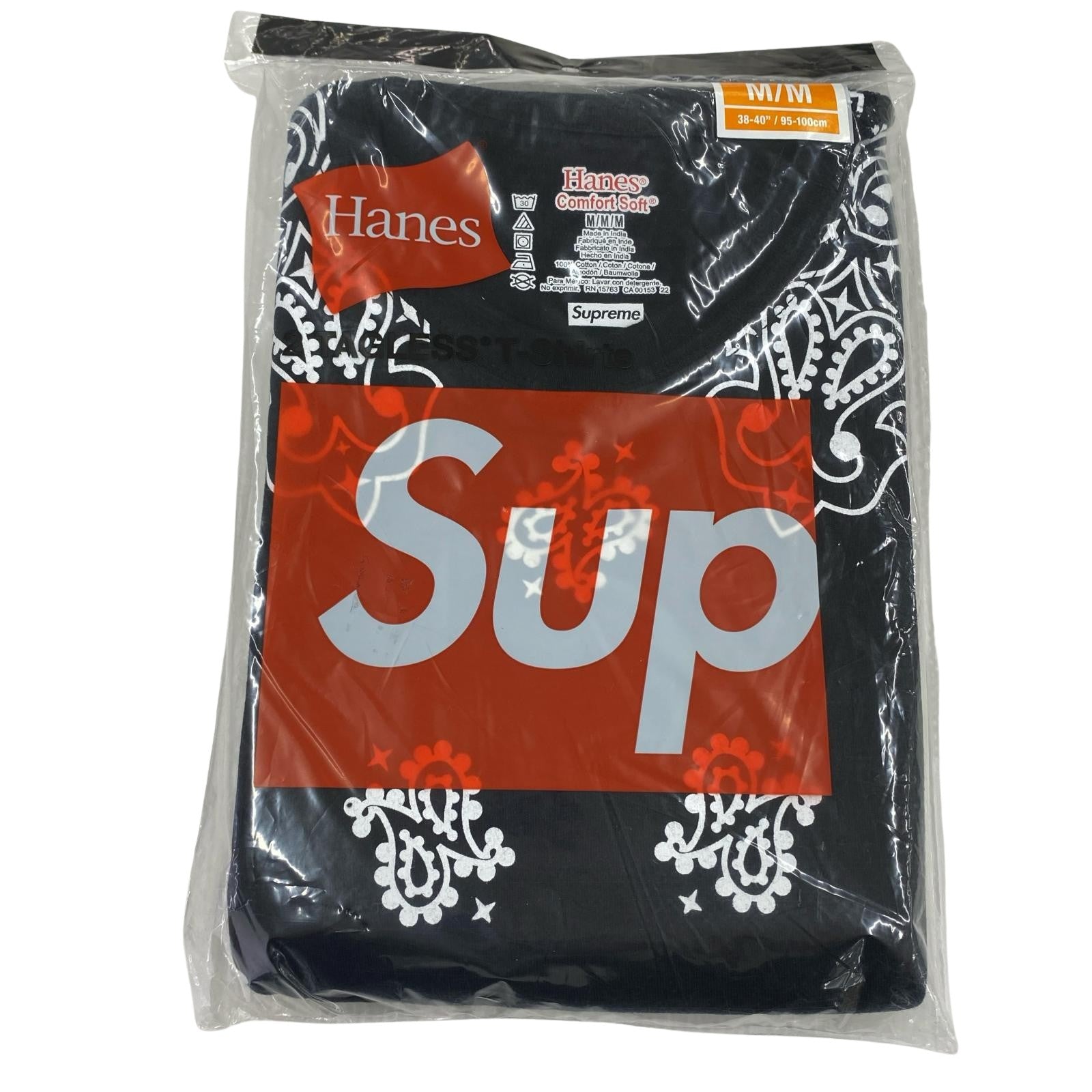 半袖Ｔシャツ HANES BANDANA TAGLESS TEES 2 PACKS 黒 (M) M ブラック