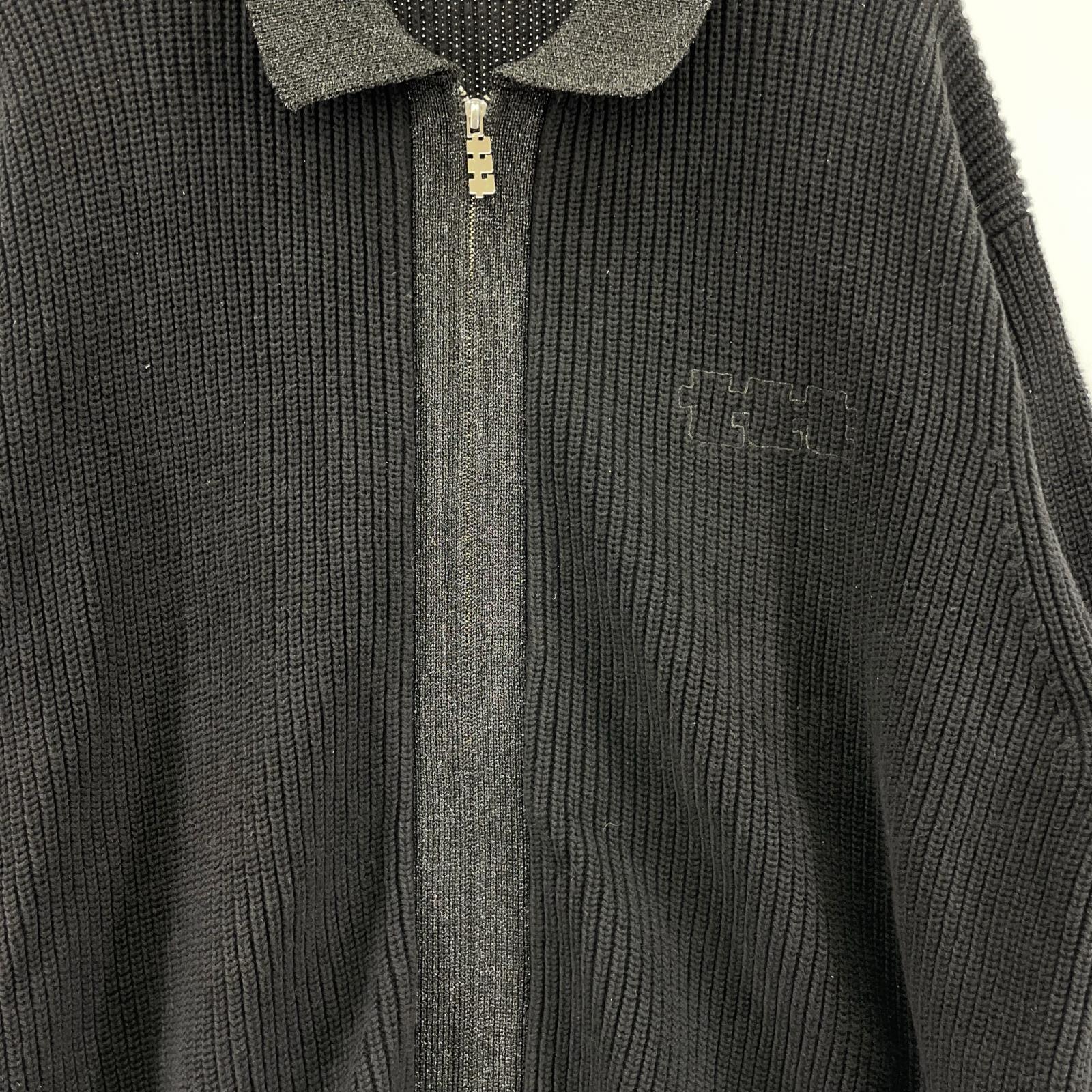 ブルゾン 24SS Lame zip up cardigan XL LL ブラック