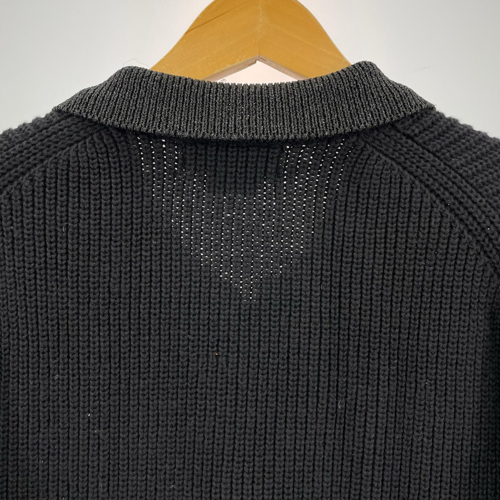 ブルゾン 24SS Lame zip up cardigan XL LL ブラック