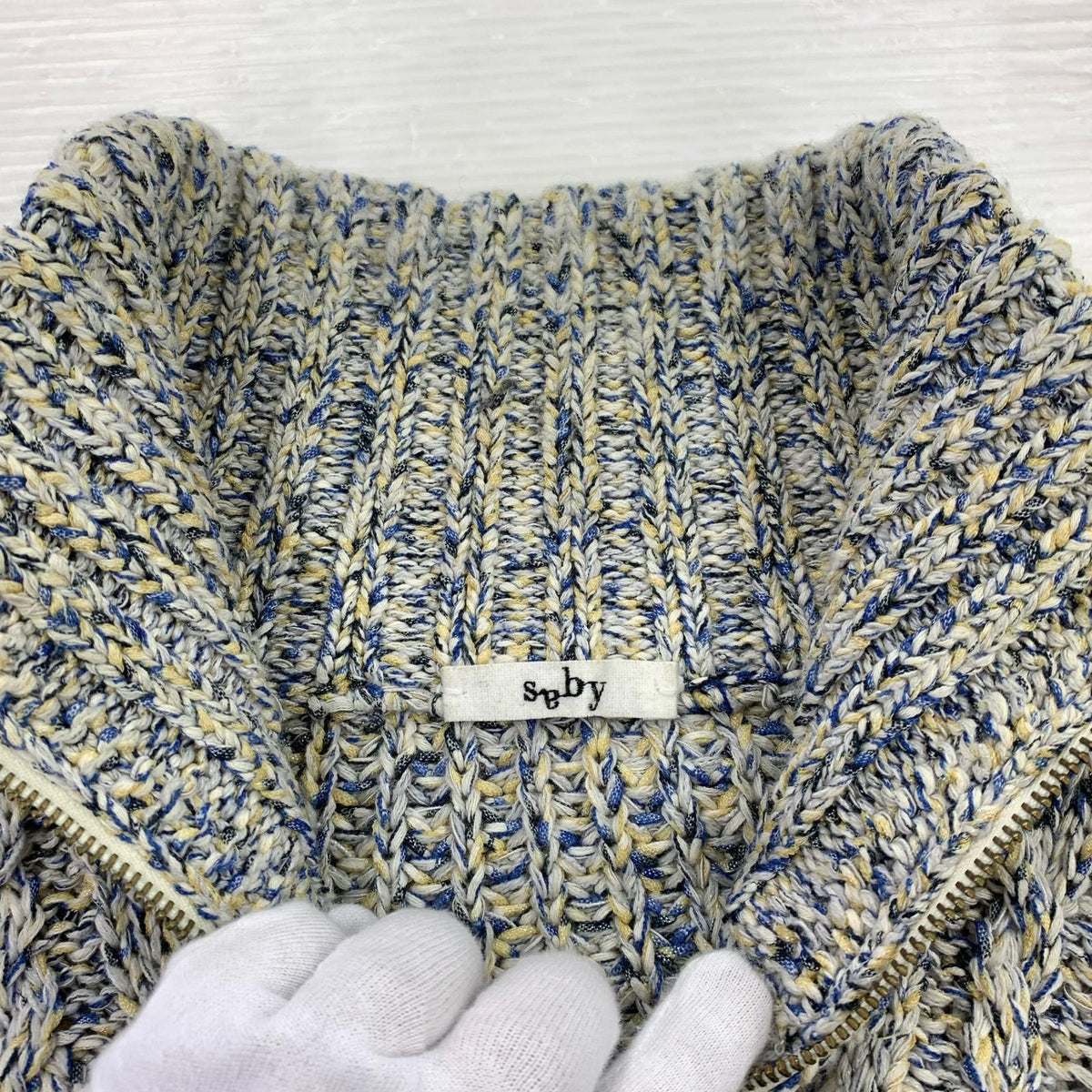 ブルゾン ARAN ZIP SWEATER M マルチカラー