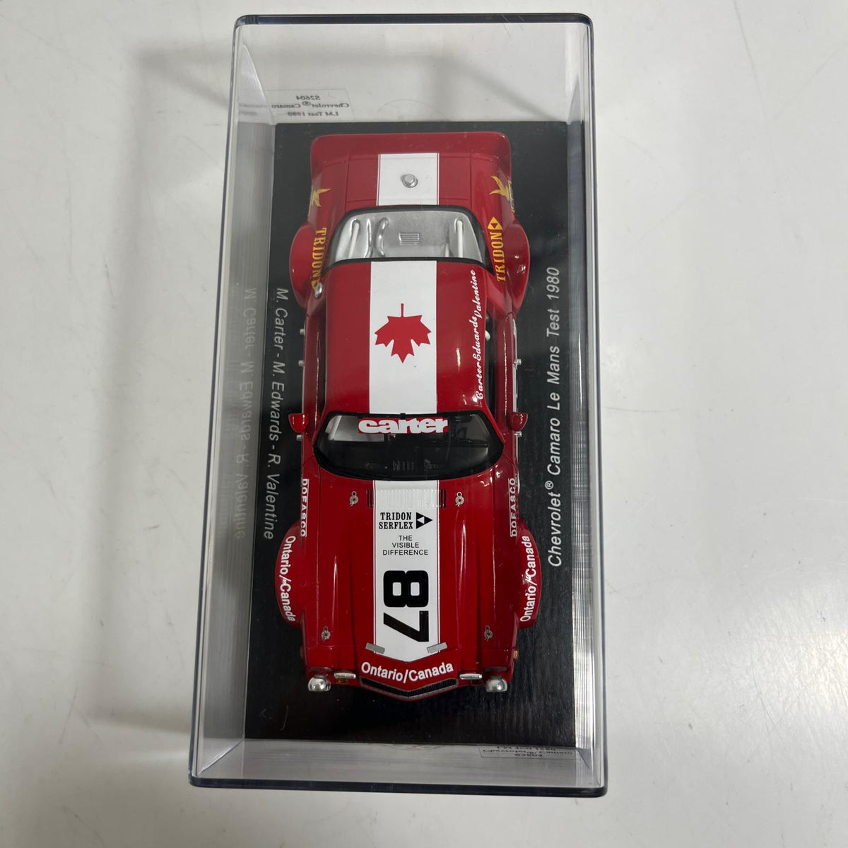 Chevrolet Camaro Le Mans Test 1980 スケールカー