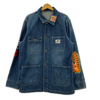 デニムジャケット A BATHING APE Shark graphic-print denim jacket (2XL)