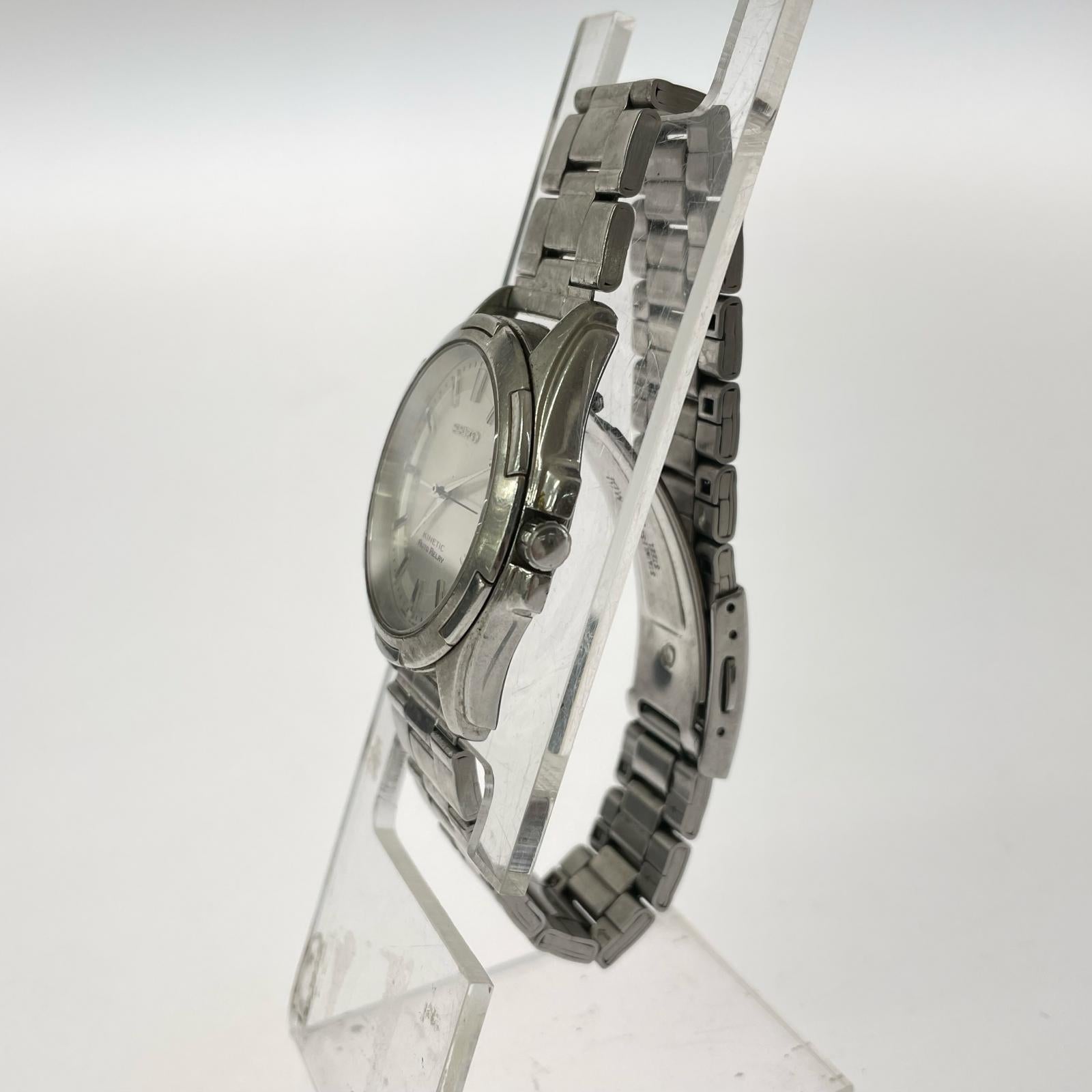 腕時計 SEIKO KINETIC AUTO RELAY 5J21-0A10 シルバー