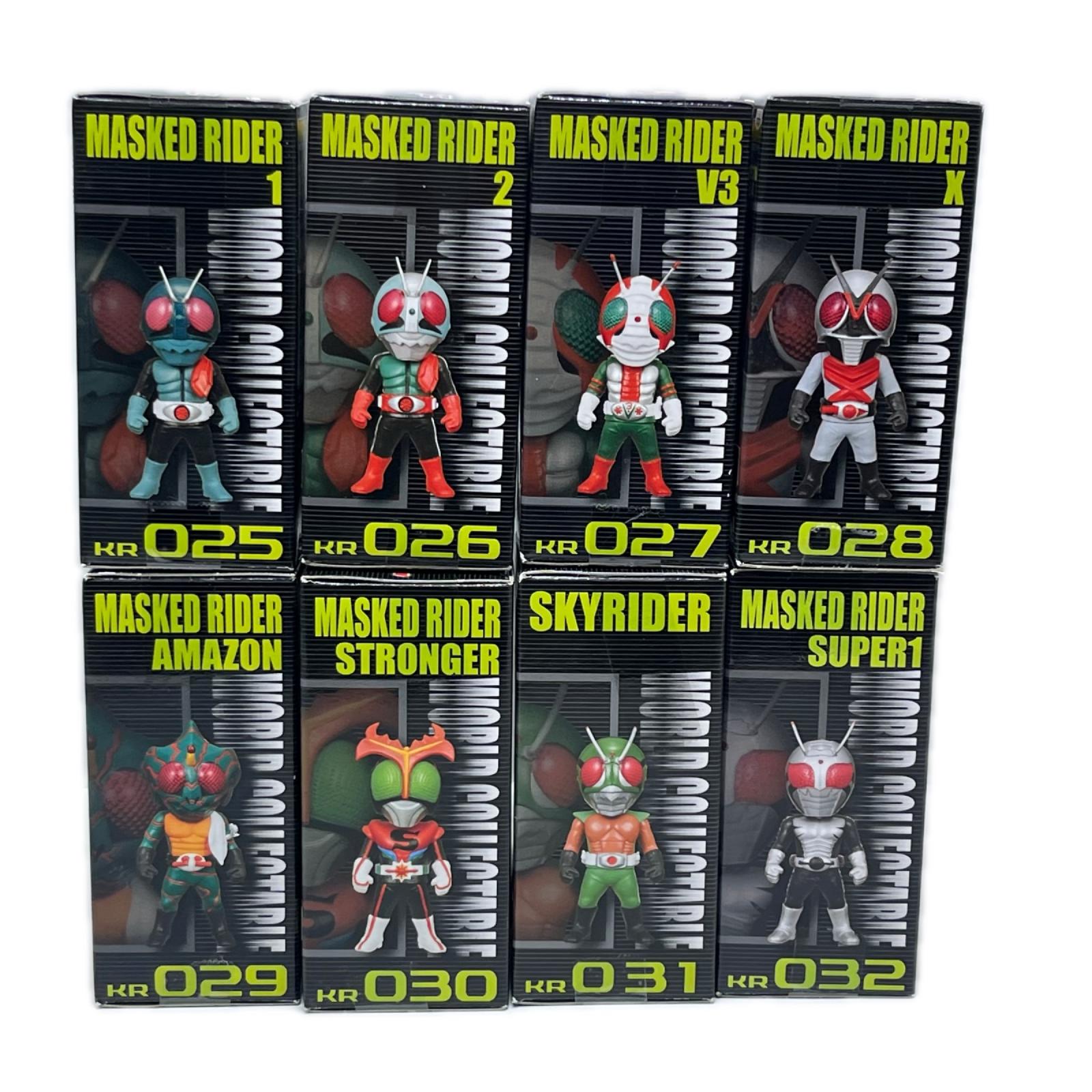 仮面ライダー コレクタブル Vol.4 全8種セット 仮面ライダーシリーズ/仮面ライダー/	仮面ライダーV3/仮面ライダーX/仮面ライダーアマゾン/仮面ライダーストロンガー/仮面ライダー（スカイライダー）/仮面ライダースーパー1 バンプレスト フィギュア/グッズ