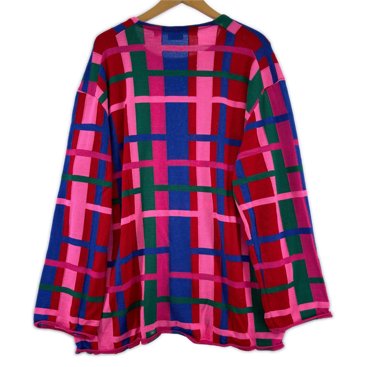 ニット 24SS チェック ニット M クレイジーパターン M マルチカラー