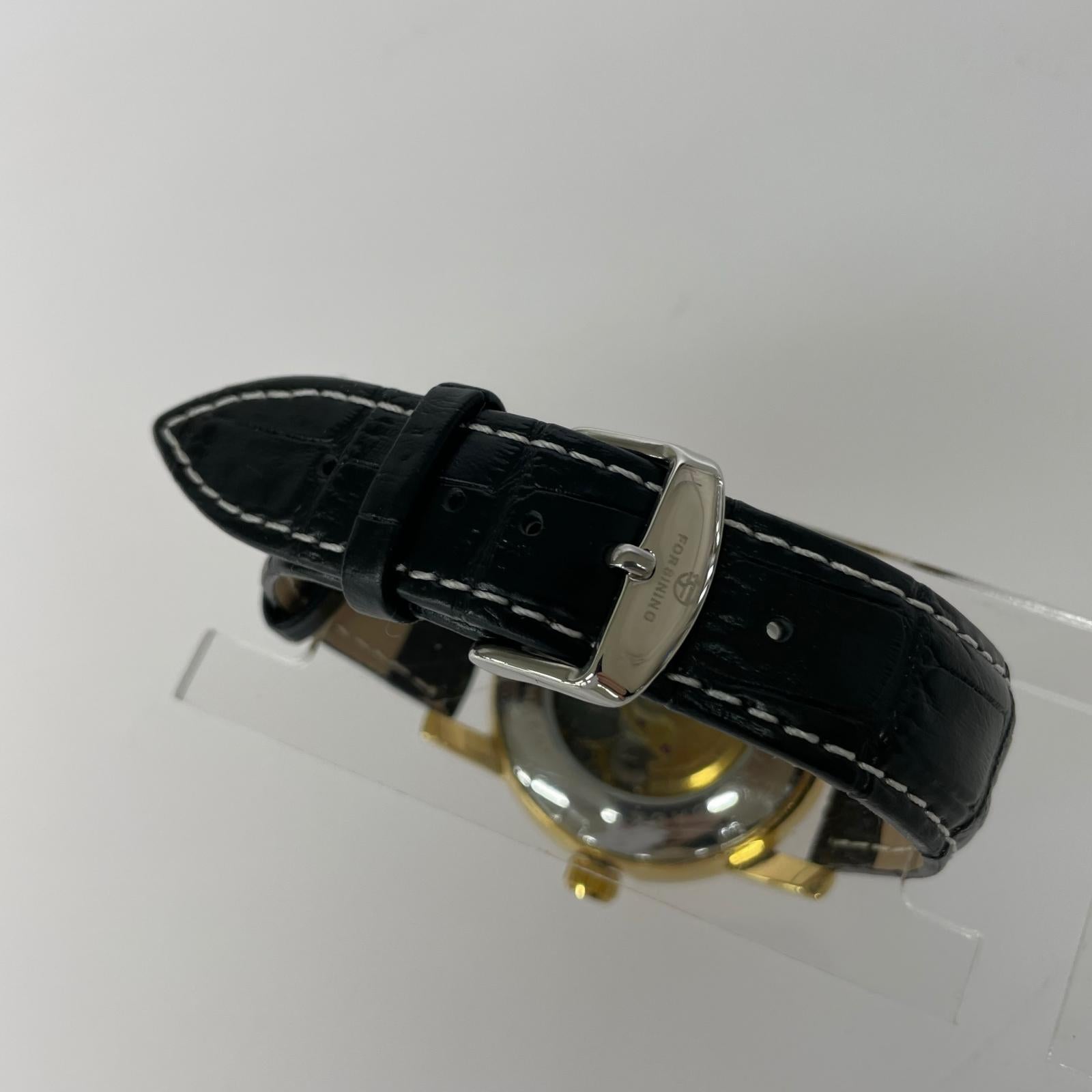 腕時計 AT Forsining H289M スケルトン ブラック