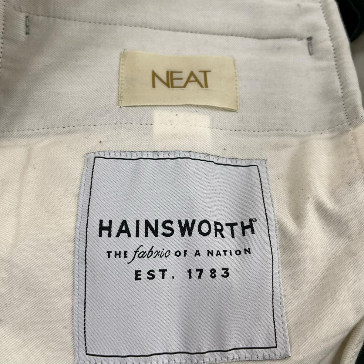 パンツ Hainsworth Melton ツータックスラックスパンツ 44 グリーン