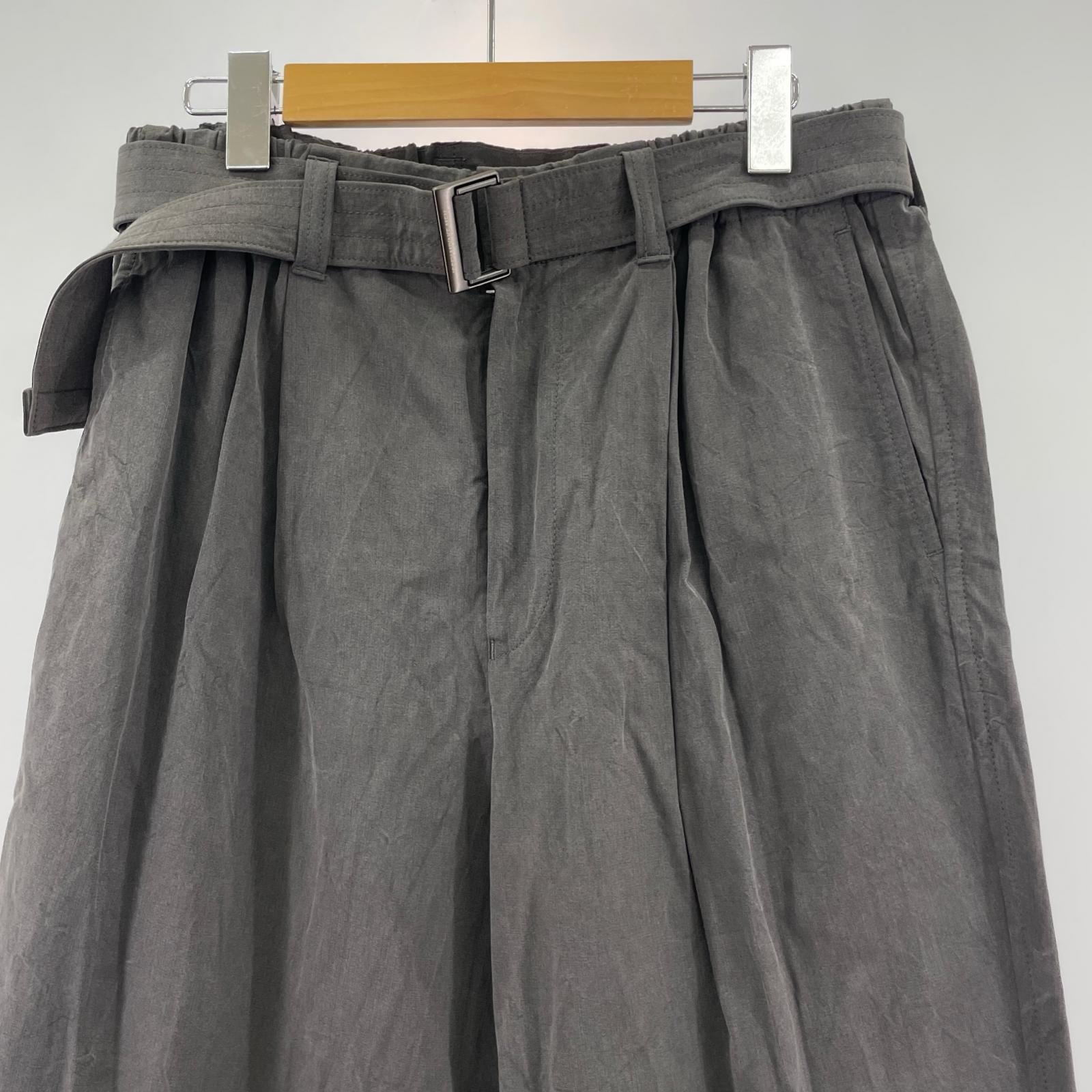 パンツ MERCERIZED GABARDINE 2 グレー