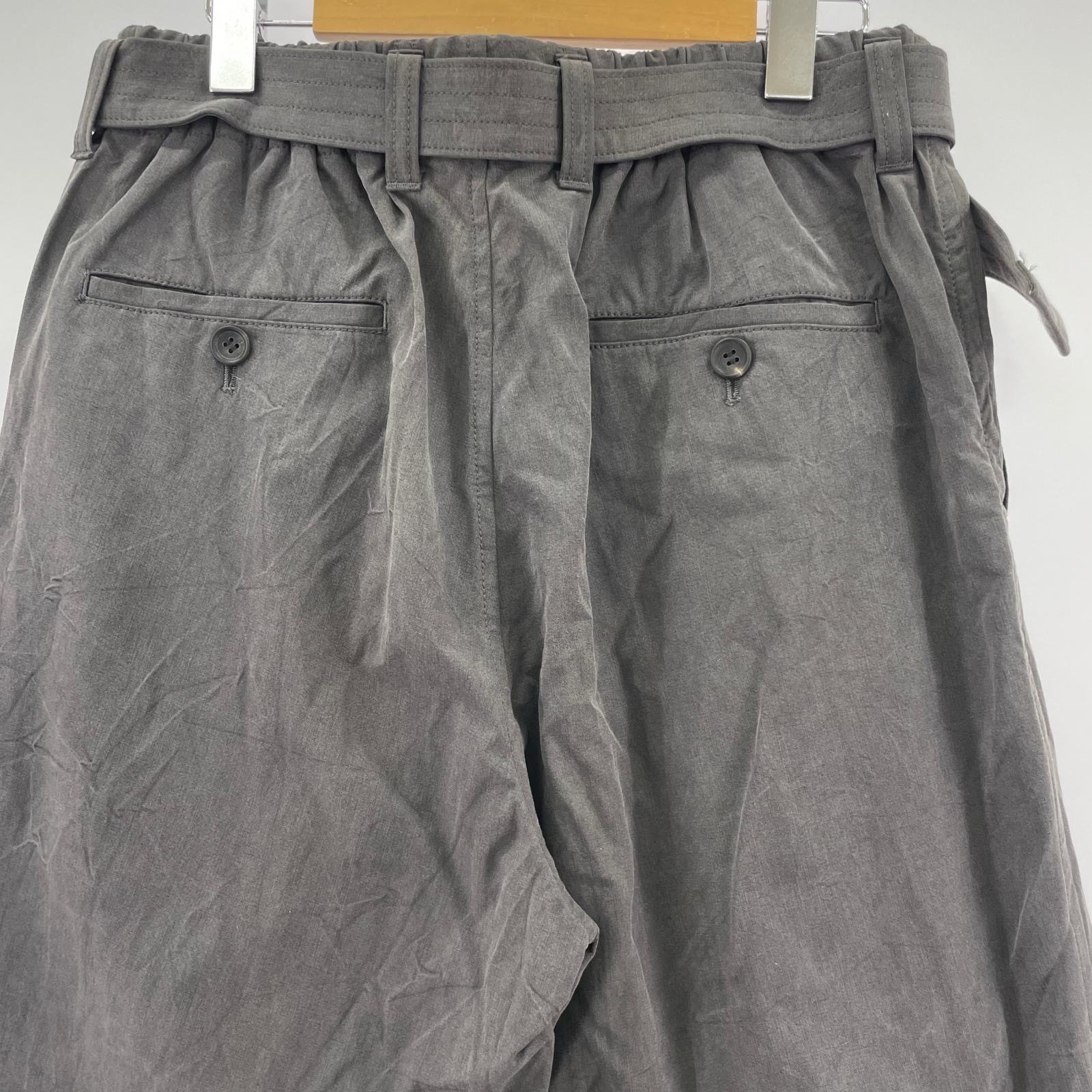 パンツ MERCERIZED GABARDINE 2 グレー