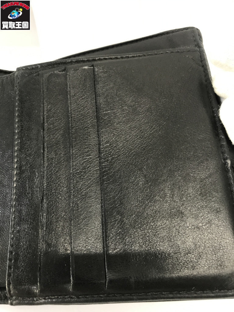 ココマーク キャビアスキン 二つ折り財布