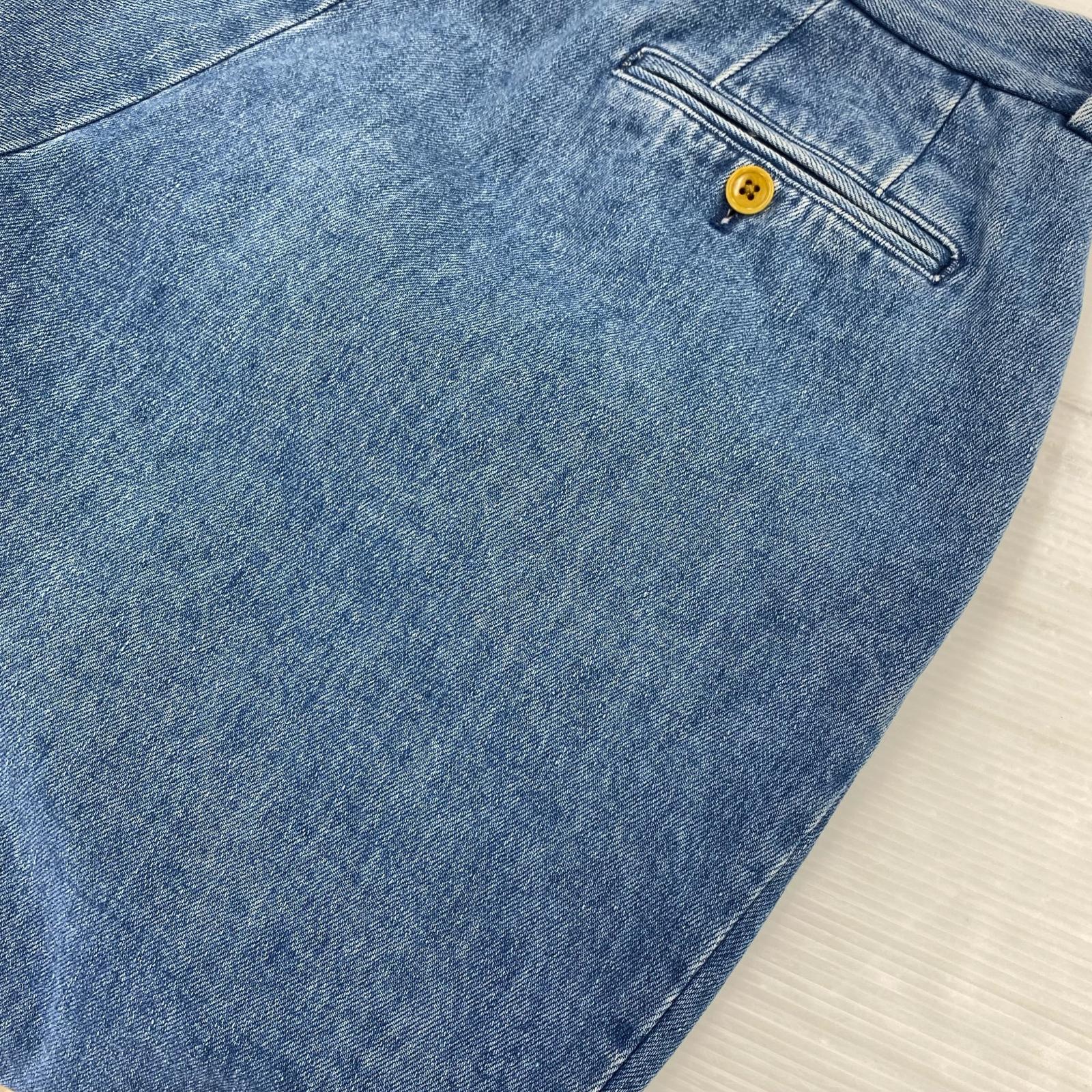 デニムパンツ タック チノ デニム