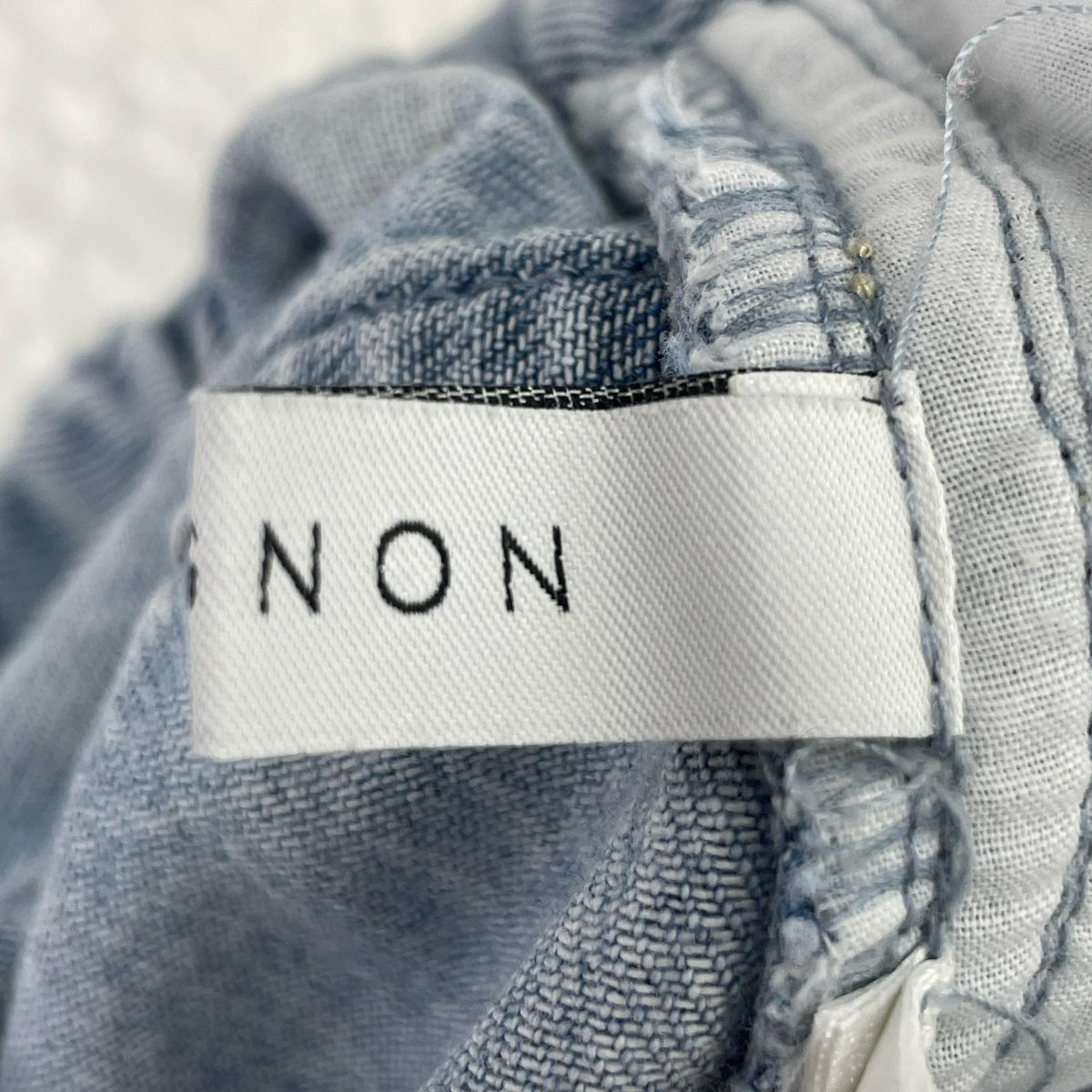 デニムパンツ CHIGNON ラップアジャストパンツ フリー ブルー