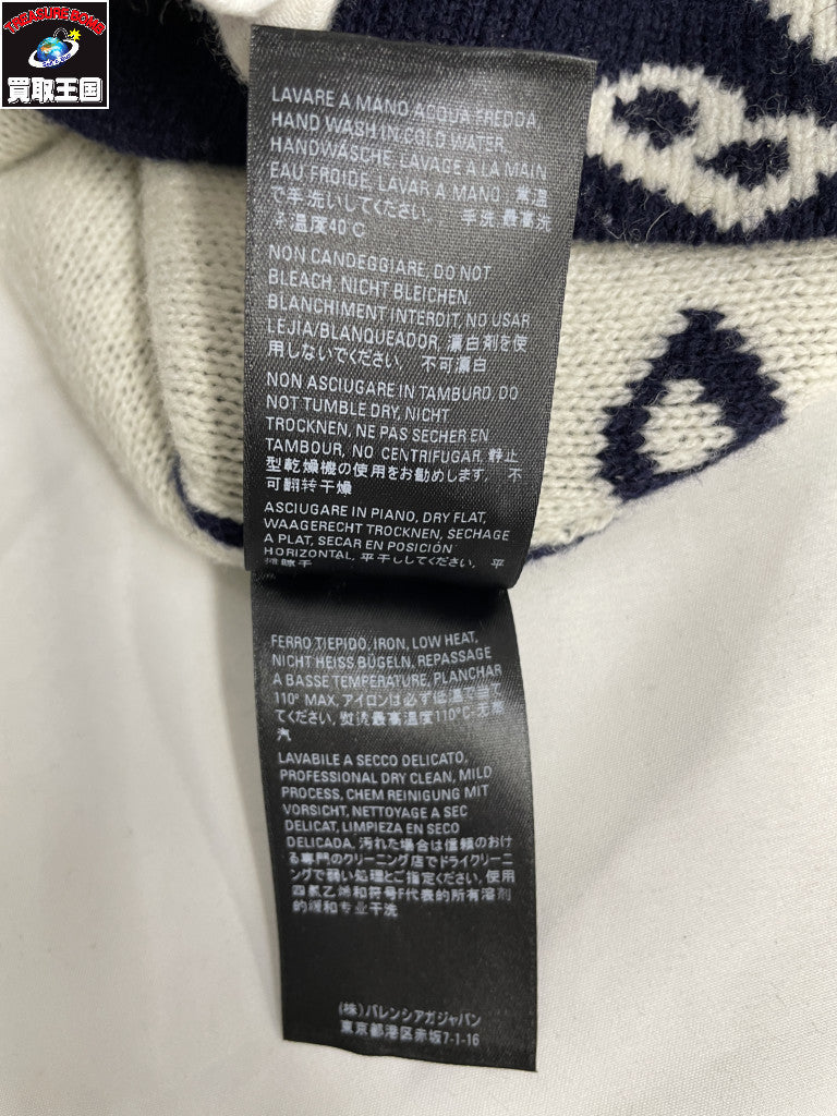 20AW ALL OVER LOGO CREWNECK/S/ネイビー