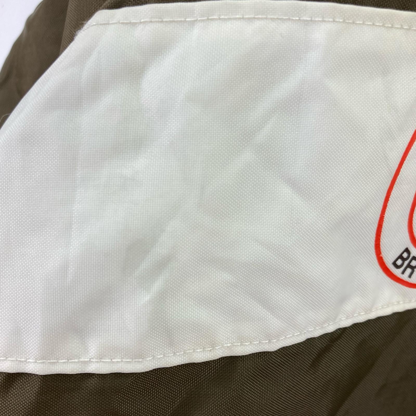 ジャケット DeLONG BROWNS ナイロンジャケット USA製 茶 (L) L ブラウン