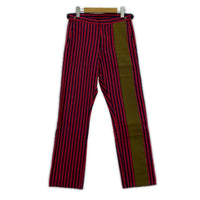 パンツ AD2001 HOMME PLUS rubber coating stripe S レッド