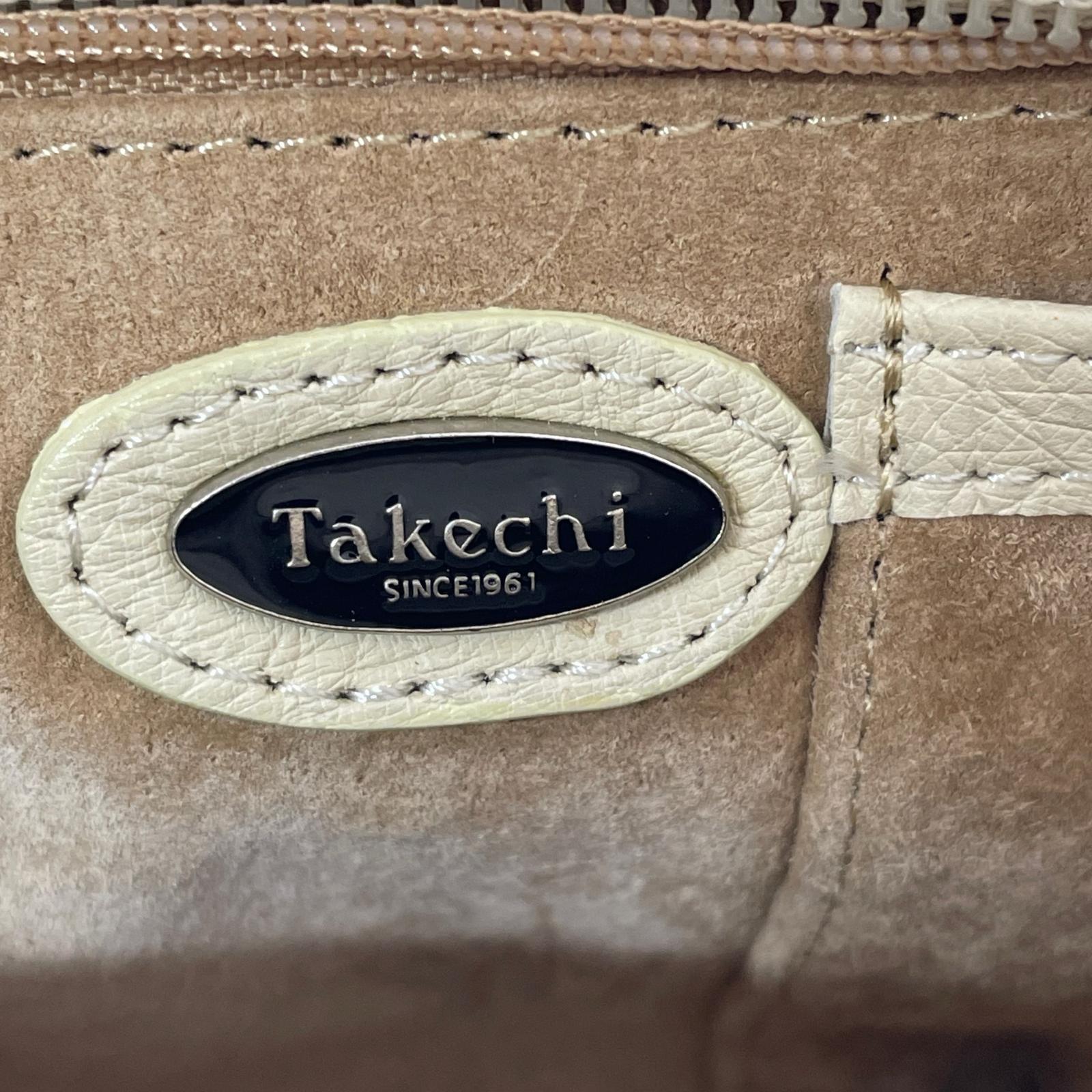 ショルダーバッグ takechi オーストリッチ ショルダーバッグ ベージュ