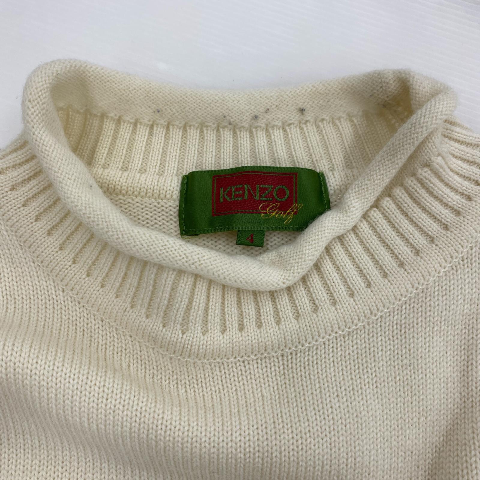 ニット GOLF ロールネックセーター BEG 4 4 ホワイト
