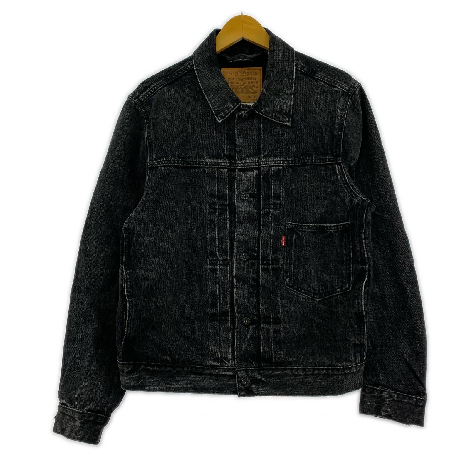 デニムジャケット PREMIUM/EDIFICE別注 Type1 Trucker Jacket ブラック