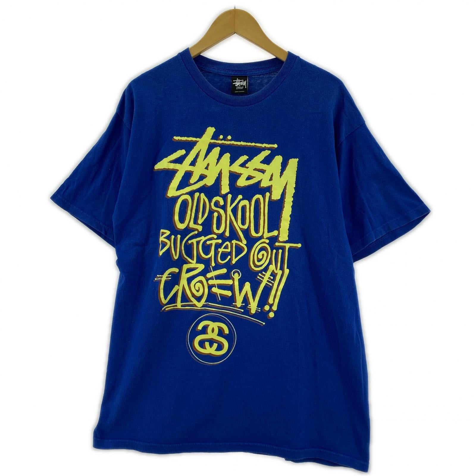 半袖Ｔシャツ STUSSY ワールドツアー S/S TEE 青 (L) L ブルー