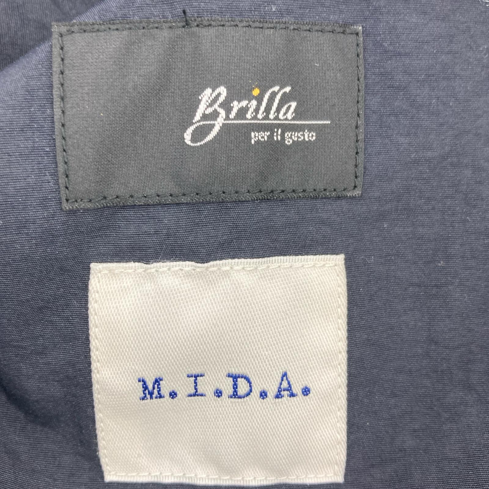 ジャケット BRILLA per il gusto×M．I．D．A ナイロンジャケットナイロンジャケット S 黒 S ブラック