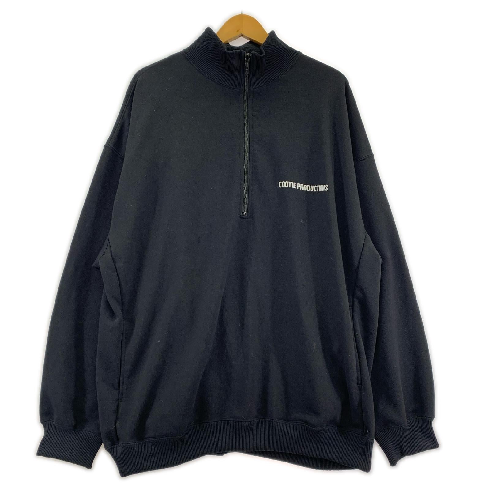 スウェット ハーフジップPO（L) L ブラック