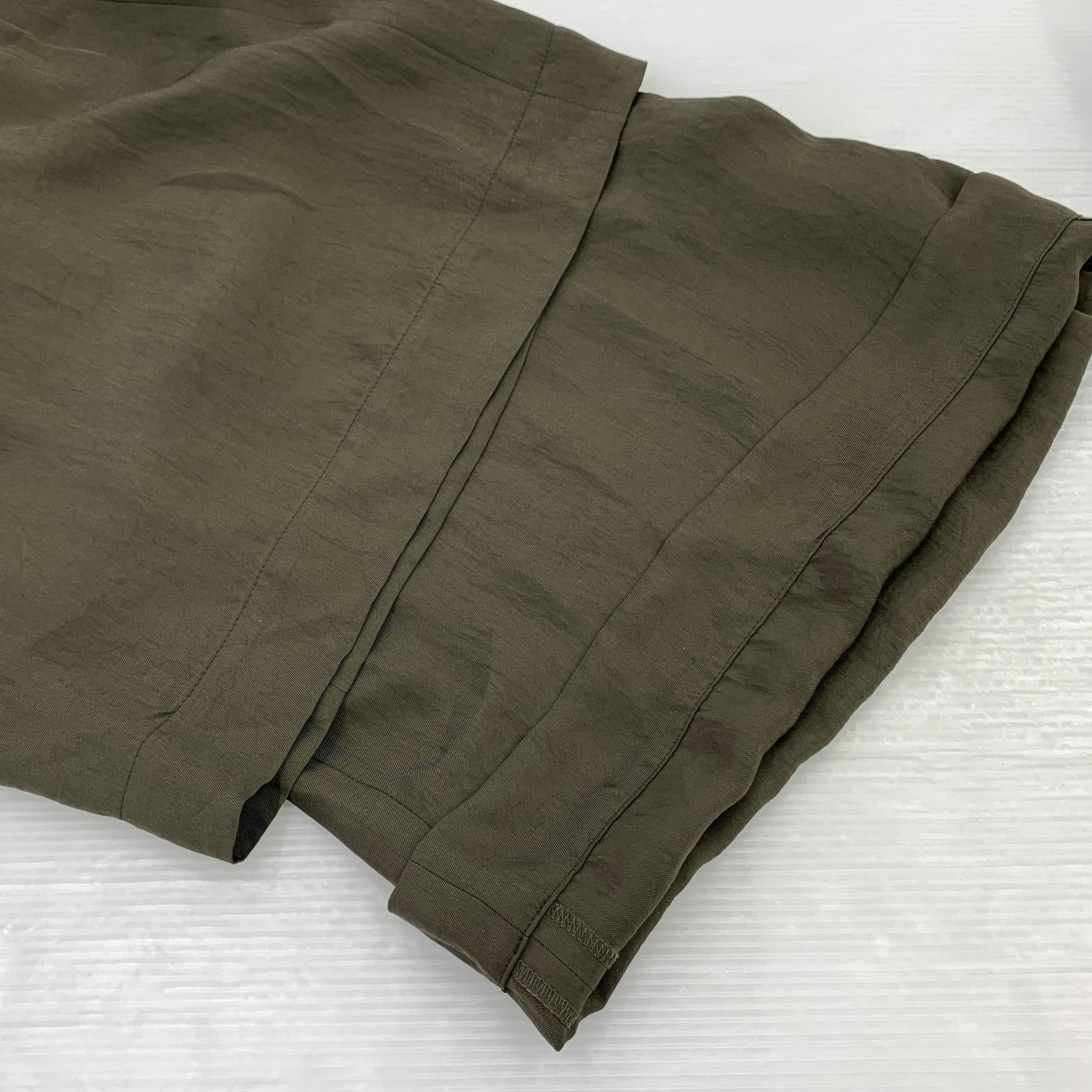 サロペット ACETATE BRIGHT TWILL SALOPETTE 38 カーキ