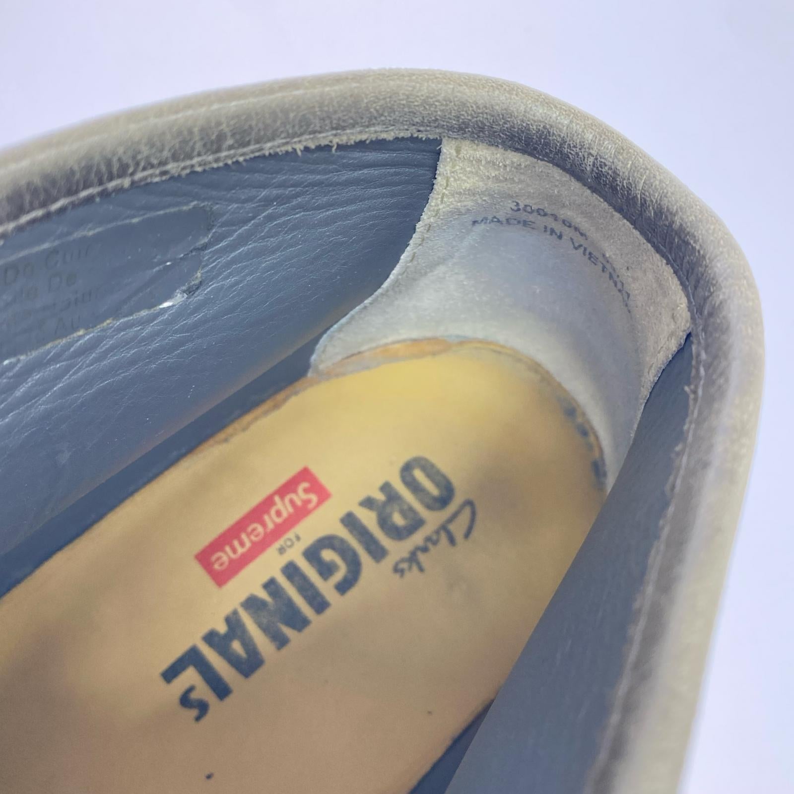 ブーツ Clarks Originals×supreme チャッカブーツ グレー (US9) グレー