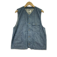 長袖シャツ Engineered Garments デニムベスト 紺 (S) S