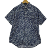 半袖シャツ Engineered Garments S/Sシャツ ペイズリー柄 紺 (S) S