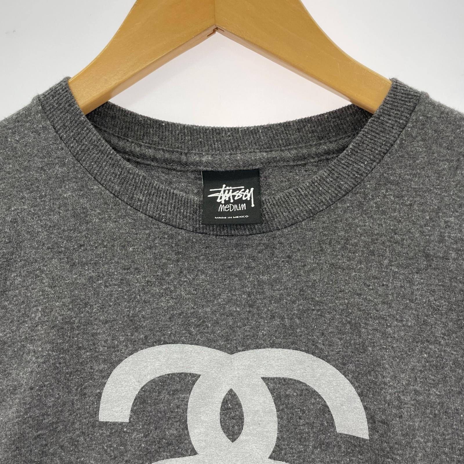 半袖Ｔシャツ STUSSY S/S TEE 黒タグ グレー (M) M グレー