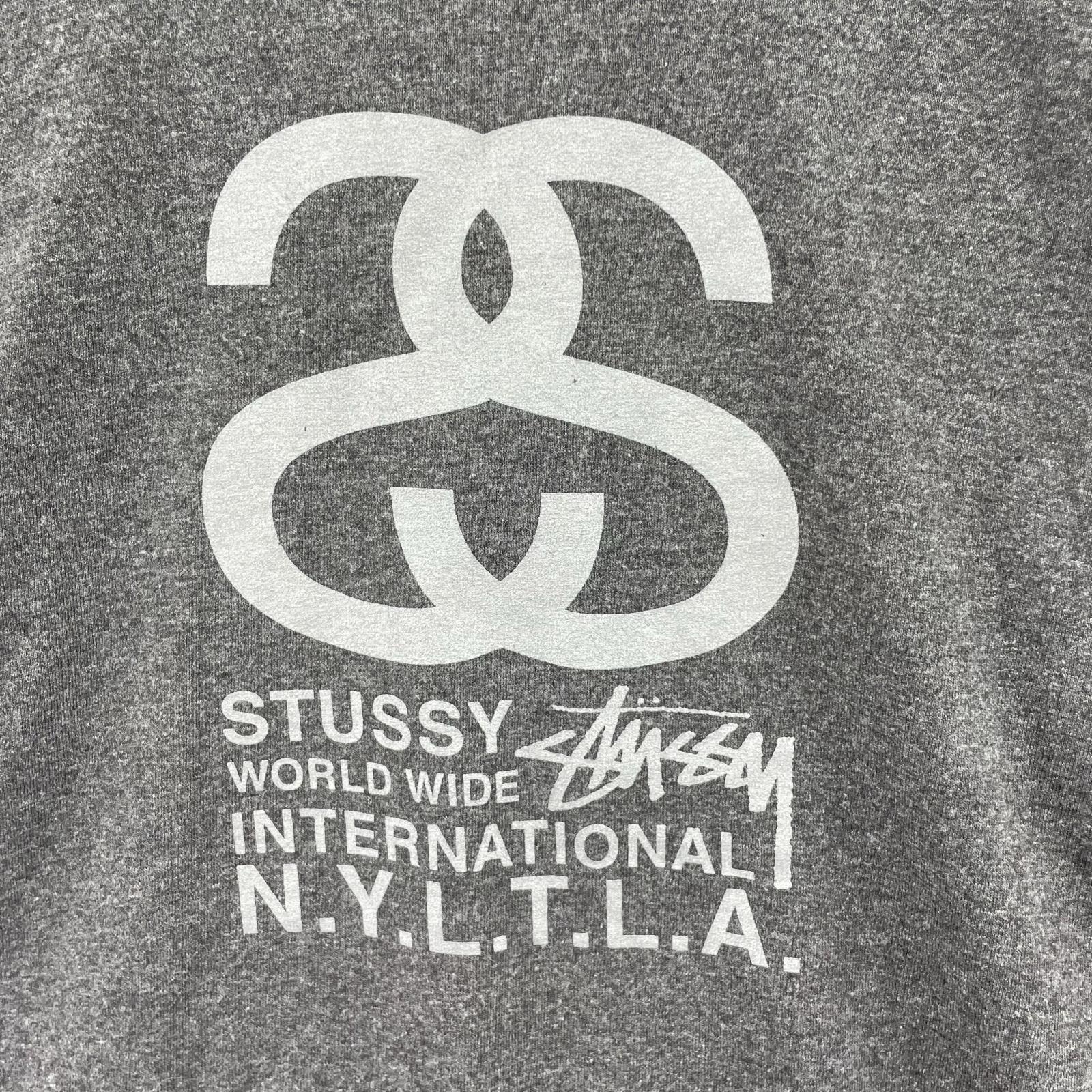 半袖Ｔシャツ STUSSY S/S TEE 黒タグ グレー (M) M グレー