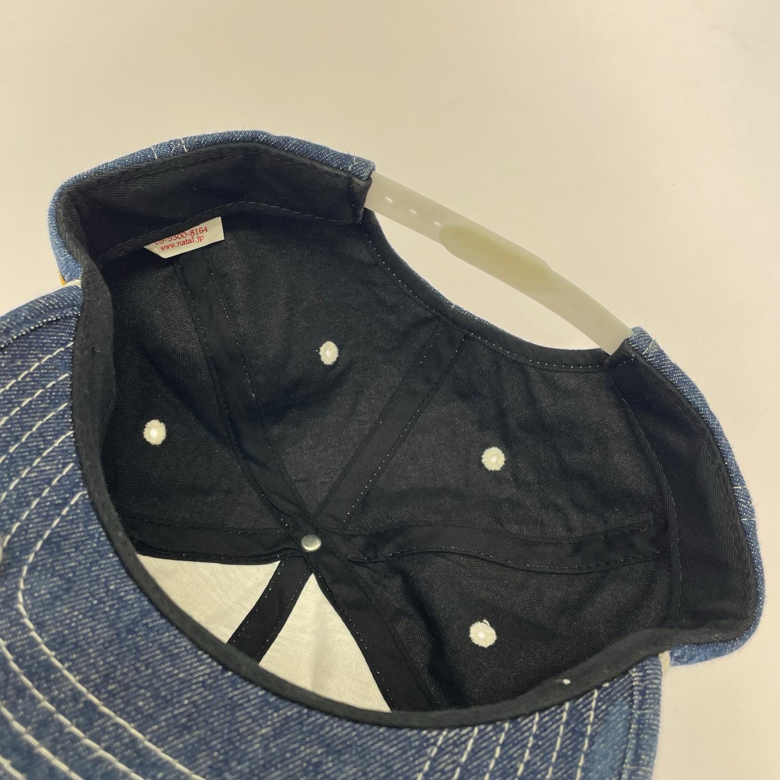 キャップ NATAL DESIGN デニムキャップ紺